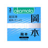 冈本（okamoto）天然乳胶skin超润滑避孕套3只/盒 商品缩略图0