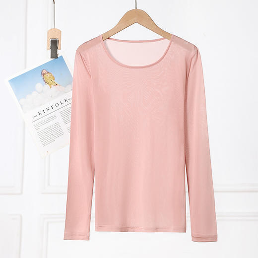 【6A级100%桑蚕丝】【2024新款真丝皮肤衣套装】贴身柔软 亲肤润肤 秋冬舒适女士皮肤衣套装H243270458 商品图4