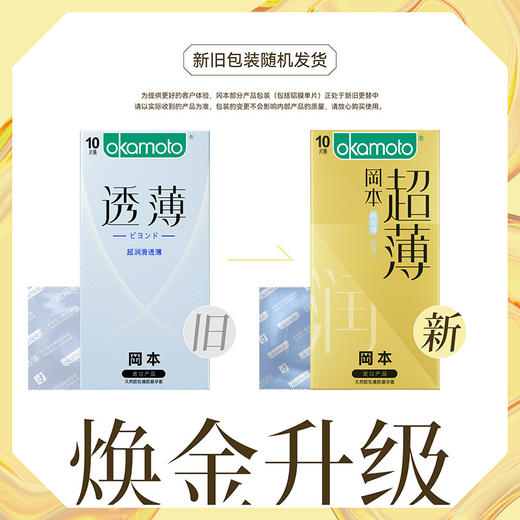 冈本超润滑透薄避孕套超薄安全套 10片/盒 商品图0