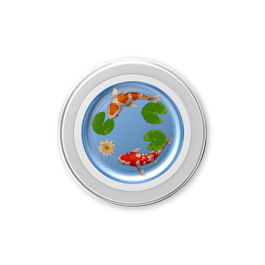 1【白日绮梦】锦鲤池·MagSafe圆啪嗒 MAGSAFE磁吸 Round圆啪嗒系列 蓝色 动物 国风 商品图2