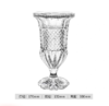 捷克原装进口水晶玻璃花瓶BOHEMIA 欧式复古高脚花瓶果盘客厅摆件波西米亚欧式钻石纹高脚花瓶30cm高脚果斗 商品缩略图1