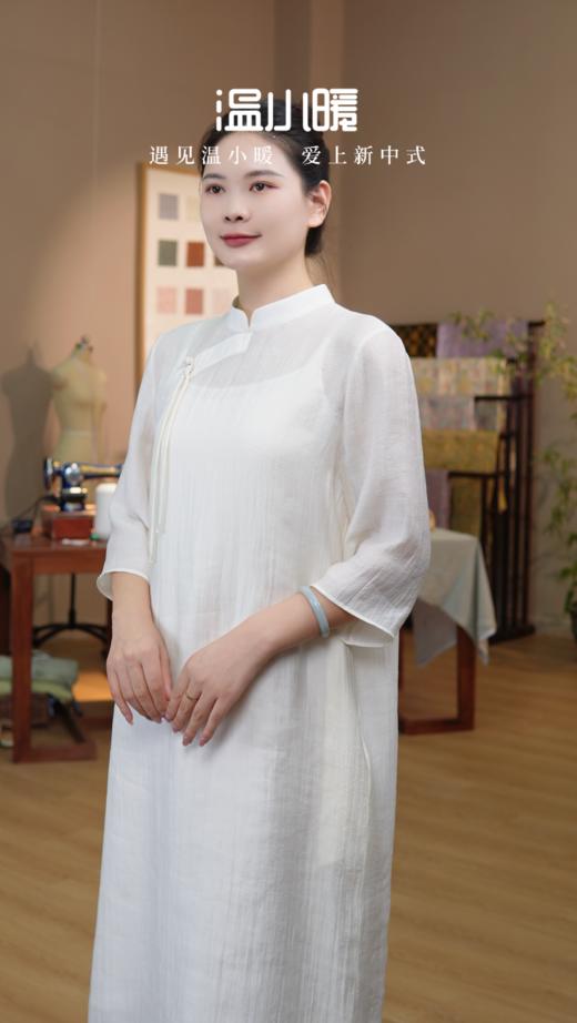 【抖音专属】中式连衣裙（24707708凝脂） 商品图1