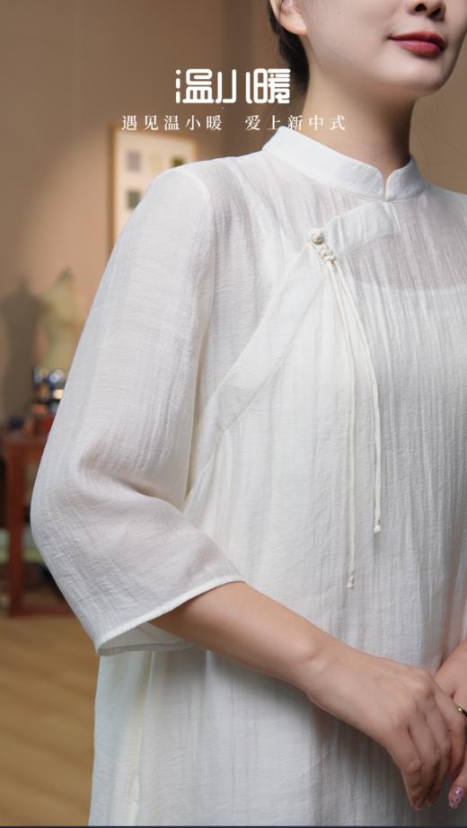 【抖音专属】中式连衣裙（24707708凝脂） 商品图2