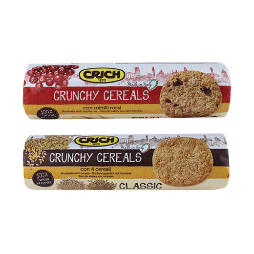 意大利进口可意奇原味I 蔓越莓味全麦松脆饼250g 商品图5