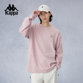 Kappa卡帕背靠背秋季新款纯棉运动上衣男士长袖t恤休闲卫衣套头衫KPCGCTC05