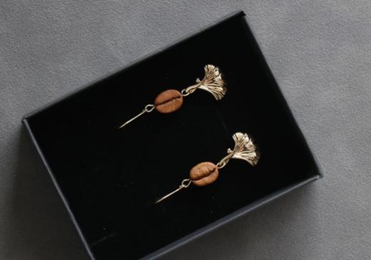 耳环（BE系列）-咖啡豆首饰（极简系列） 商品图1