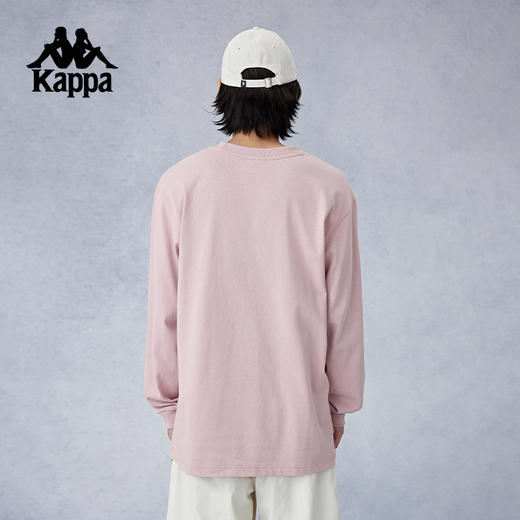Kappa卡帕背靠背秋季新款纯棉运动上衣男士长袖t恤休闲卫衣套头衫KPCGCTC05 商品图3