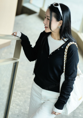 【M1】臣禾	套头连帽针织衫JZ243090475