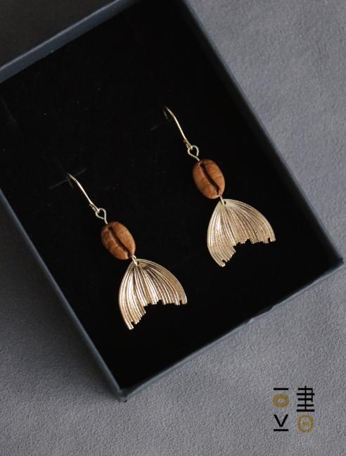 耳环（BE系列）-咖啡豆首饰（极简系列） 商品图2