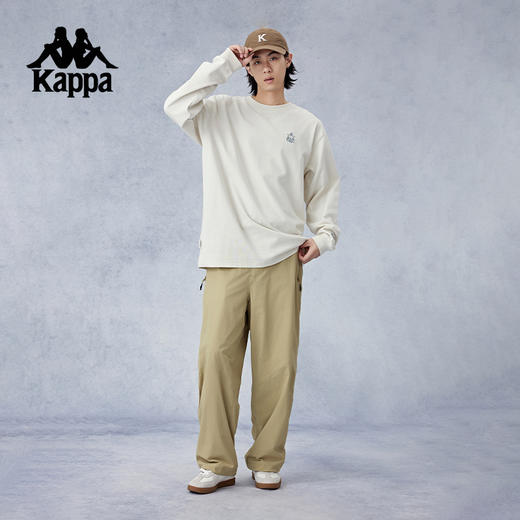 Kappa卡帕背靠背秋季新款纯棉运动上衣男士长袖t恤休闲卫衣套头衫KPCGCTC05 商品图4