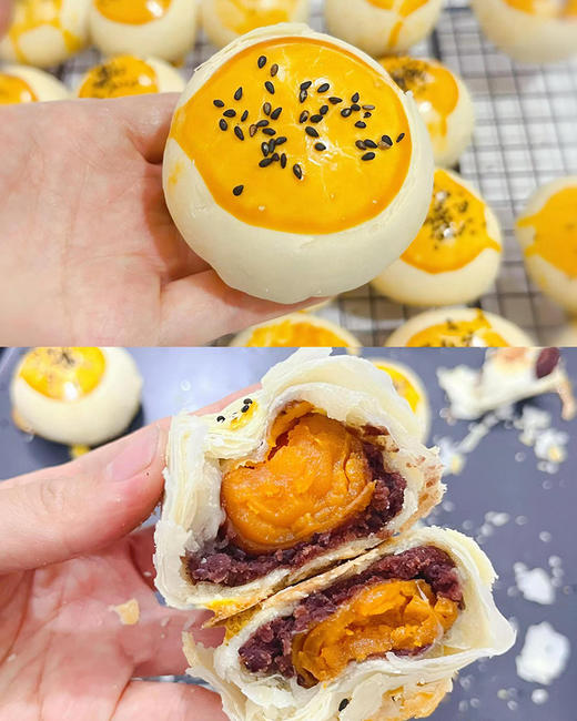 【经典豪华馅料】霸王蛋黄酥（75g/枚）（第二盒立减￥30） 商品图2