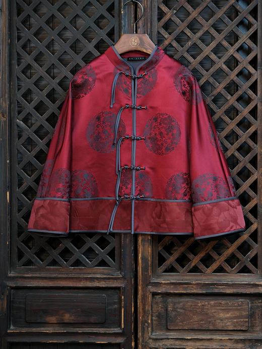 瑕疵|盛唐婧 |福禄新中式国风库缎外套 [特价品](特殊商品不退不换) 商品图2