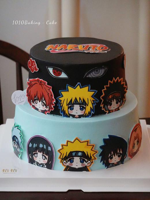 「火影忍者」巧克力糯米糖纸·订制照片·100%动物奶油（附图6+8寸·提前48小时预订） 商品图0