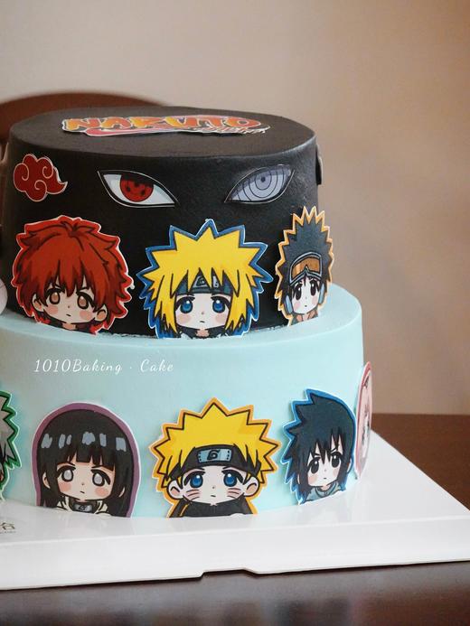 「火影忍者」巧克力糯米糖纸·订制照片·100%动物奶油（附图6+8寸·提前48小时预订） 商品图3