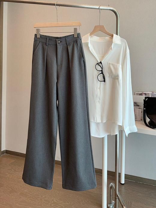 清仓库不退换 好版型，春秋有厚度的垂感西装拖地裤&窄版西装裤 商品图7