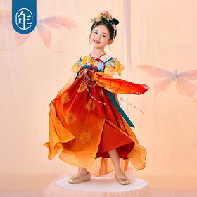 年衣花醉梦影女童汉服春秋新款超仙古装襦裙唐装儿童表演演出服