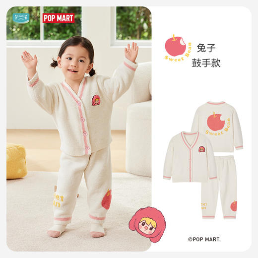 【秒杀】ibaby×outlast太空科技恒温泡泡玛特联名高蓬松软羽毛纱圆领开襟家居服套装 商品图6