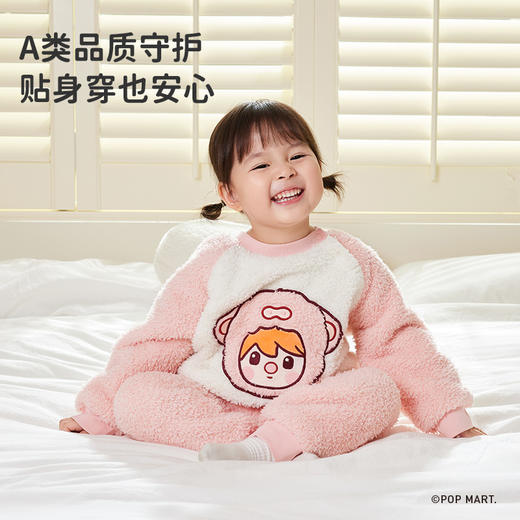 【79元秒杀套装】ibaby×outlast太空科技恒温泡泡玛特联名抗静电暖绒绒圆领家居服套装【120-160码】 商品图6