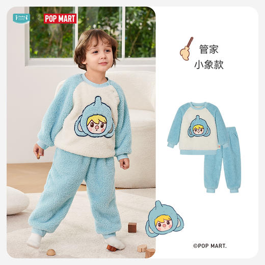 【79元秒杀套装】ibaby×outlast太空科技恒温泡泡玛特联名抗静电暖绒绒圆领家居服套装【120-160码】 商品图9