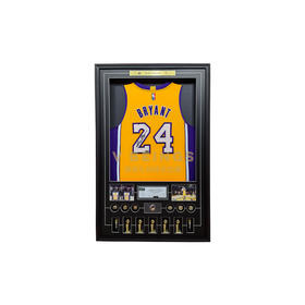 收藏系列 科比 湖人队24号黄色 退役16冠 亲笔签名球衣