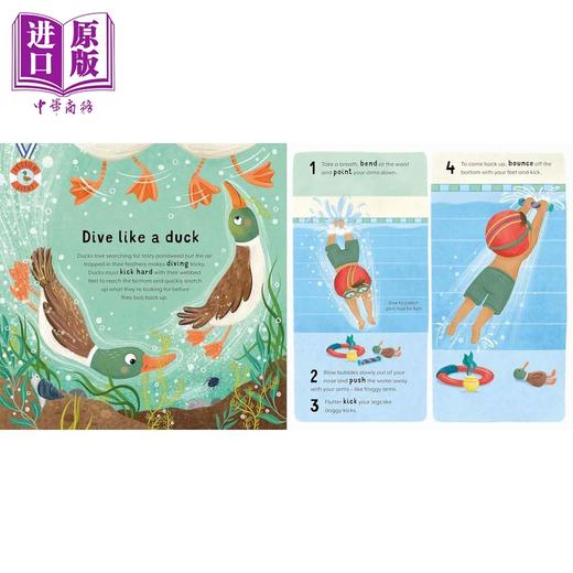【中商原版】动物游泳学校 Animal Swim School 英文原版 儿童绘本 动物图画故事书 进口图书 商品图1