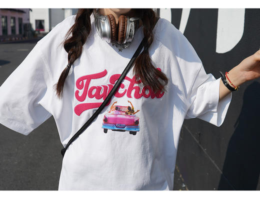 周杰伦嘉年华演唱会深圳特别款一起去看嘉年华重磅白t恤男女款 商品图2