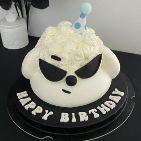 【墨镜酷小狗】ins风儿童蛋糕