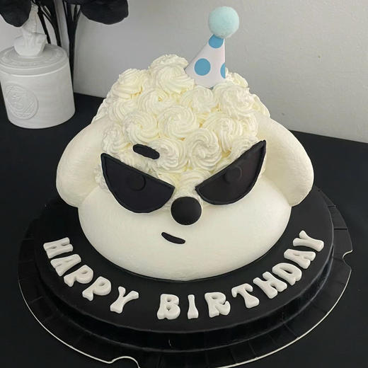 【墨镜酷小狗】ins风儿童蛋糕 商品图0