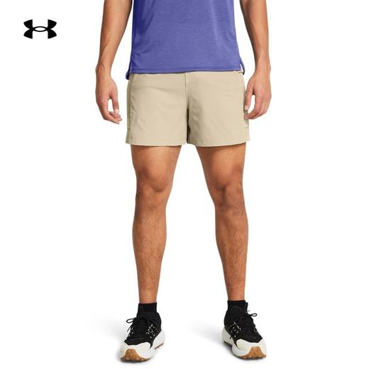 安德玛UA男子裤子跑步训练运动梭织反光越野5英寸短裤1383236-289 商品图0