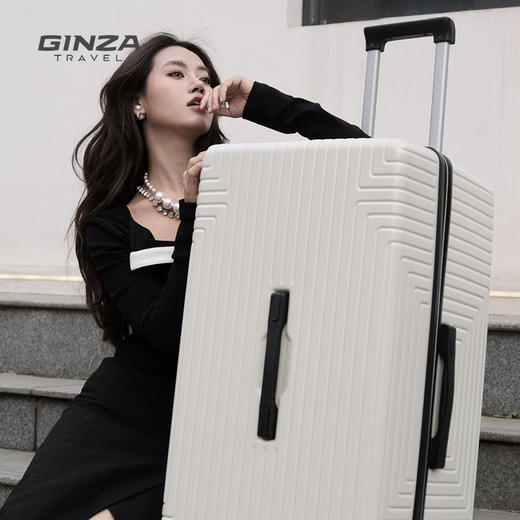 银座大容量加厚加深箱体拉链箱出国必备6876L系列 商品图3