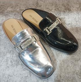 西村名物2024年夏季新款穆勒拖舒适后空鞋U24AH11781