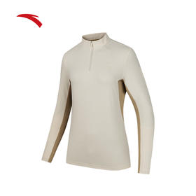 【L断码】安踏×中国国家地理丨长袖t恤女新款户外半拉链运动上衣162446404【库存有限，如无货将做退款，介意慎拍！】