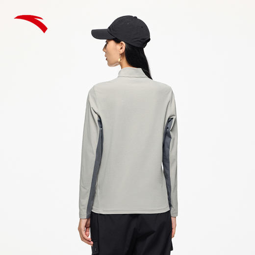【L断码】安踏×中国国家地理丨长袖t恤女新款户外半拉链运动上衣162446404【库存有限，如无货将做退款，介意慎拍！】 商品图3