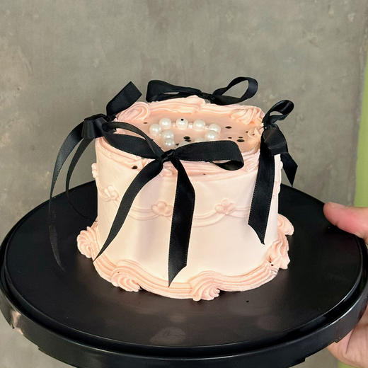 （可定制无蔗糖）甜酷黑粉蛋糕 / 4英寸起多尺寸可选 商品图1