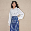 复古波点暗纹提花缎面衬衫修身上衣MC88TP629A10 商品缩略图3
