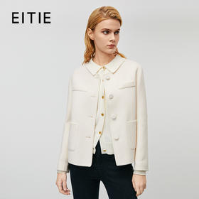 EITIE爱特爱秋季新款干练通勤收腰显瘦舒适时尚毛呢外套7914603