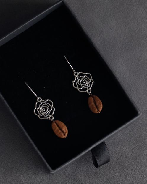 耳环（BES系列）-咖啡豆首饰（极简系列） 商品图3