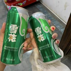 【夏日分享2罐装】雪花啤酒清爽型500ml*2罐拉格啤酒麦芽酿制口味纯正