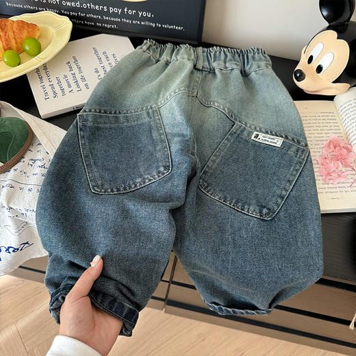 【高品质裤子大合集49元/件起】不值可退！送运费险！100-170码中大童格子拼接休闲裤牛仔裤工装裤！聚 商品图2