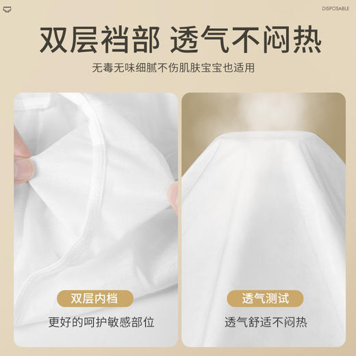 假期出游【懒得洗一次性内裤】纯棉女士灭菌旅行出差 男士日抛短裤免洗 商品图3