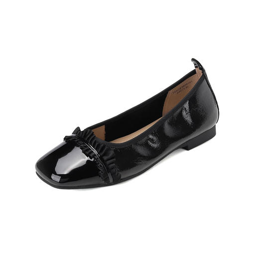 西村名物2024年秋季新款舒适平底蝴蝶结饰扣浅口单鞋T24CE38281 商品图8