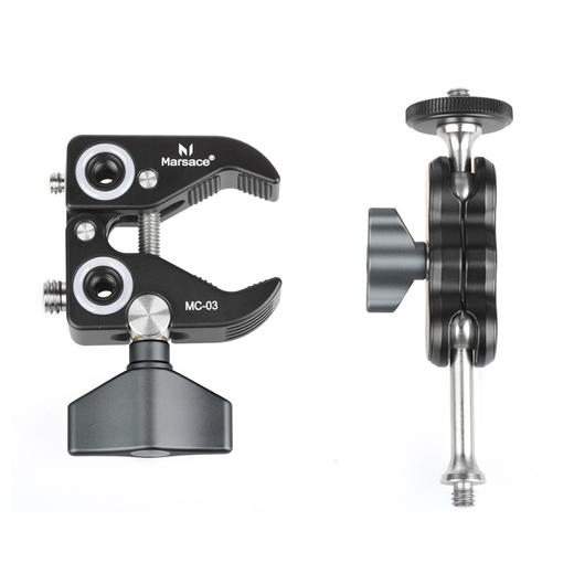 马小路Marsace MC-03大力夹魔术臂套装 多拓展孔接口（深灰色） 商品图1