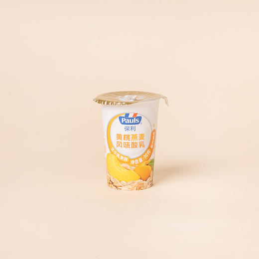 保利黄桃燕麦风味酸乳 90g 商品图0