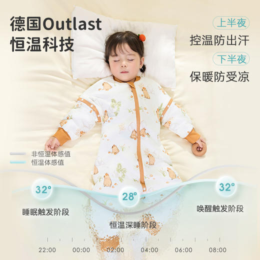 【秒杀99元】ibaby×outlast太空科技恒温秋冬加厚针织夹棉分腿睡袋 商品图1