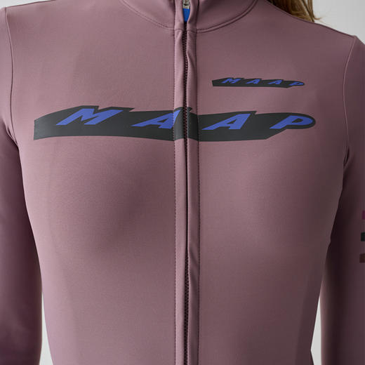MAAP 女士 Evade X Thermal LS Jersey 2.0 葡萄紫色 加绒长袖骑行服 商品图4