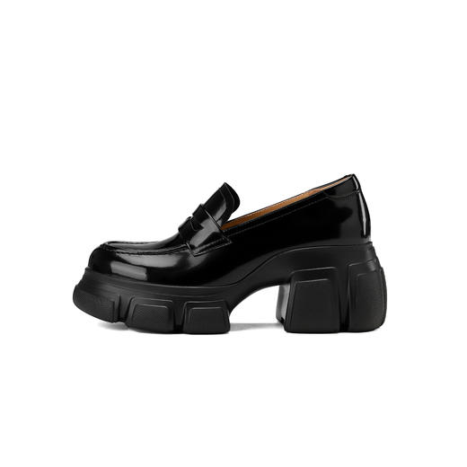 西村名物2024年秋季新款舒适厚底轻便乐福鞋X24CM38591 商品图1