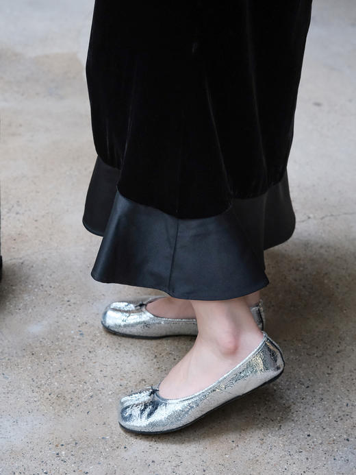 盛唐婧 |新中式丝绒鱼尾连衣裙-黑色 商品图3