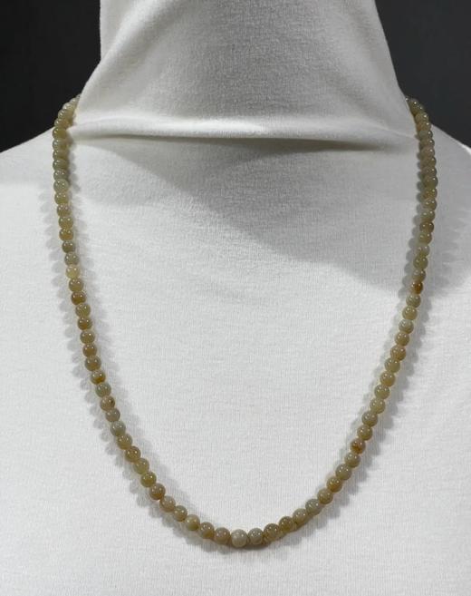 和田糖料白玉圆珠项链，顺丰包邮 商品图10