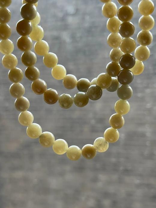 和田糖料白玉圆珠项链，顺丰包邮 商品图9