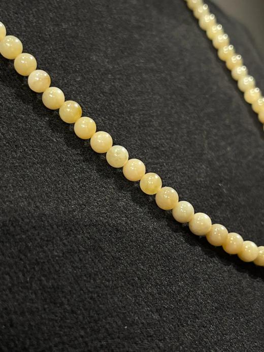 和田糖料白玉圆珠项链，顺丰包邮 商品图13